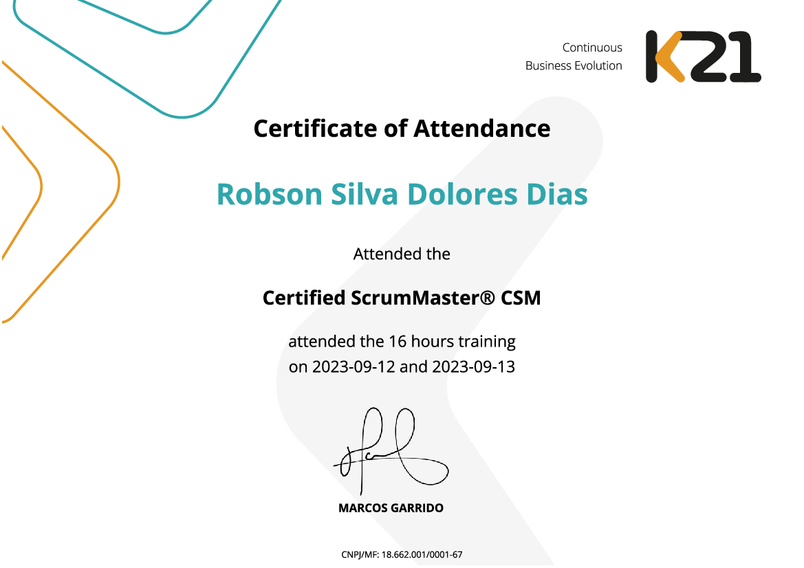 Certificado K21